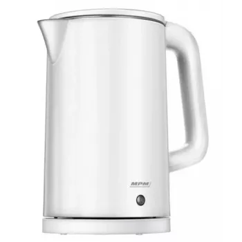 Wasserkocher MPM 1,7 L 2200 W Edelstahlgehäuse, Tasten, einstellbarer Thermostat, Sicherheitsverriegelung