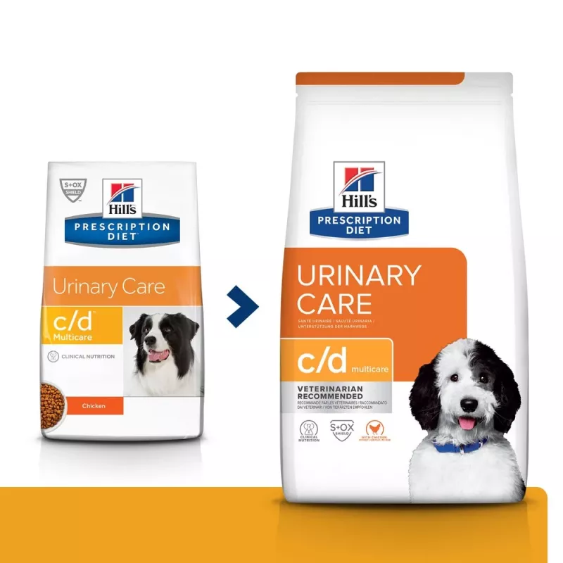 HILL'S PRESCRIPTION DIET Canine c/d Multicare Trockenfutter für Hunde mit Huhn 12 kg