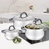 MAESTRO MR-3522-6M-BLACK 6-teiliger Topfset