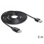 USB-Kabel DeLOCK EASY-USB 2.0-A 5m Schwarz