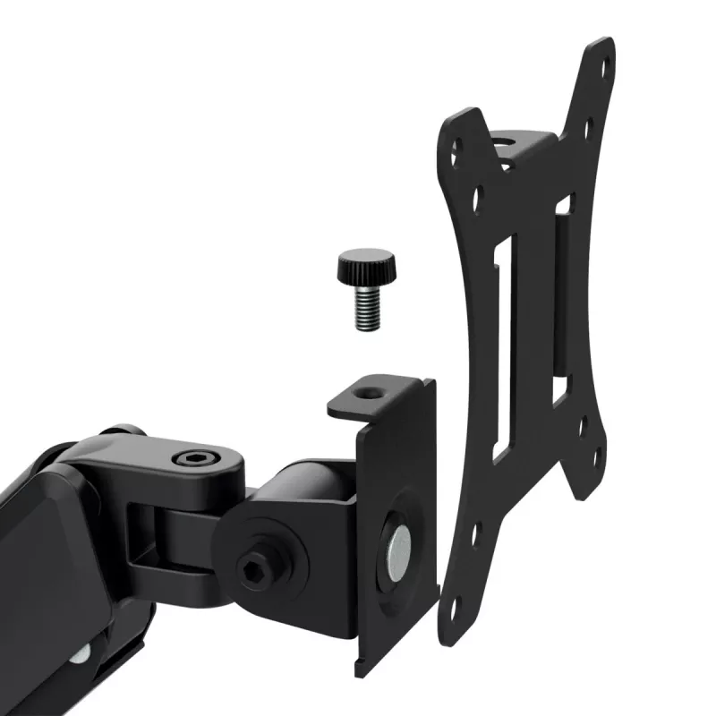 Monitorhalterung MACLEAN MC-135 Gasdruckfeder für 17-Zoll–32-Zoll-Bildschirme, Belastung 2–10 kg, schwarz