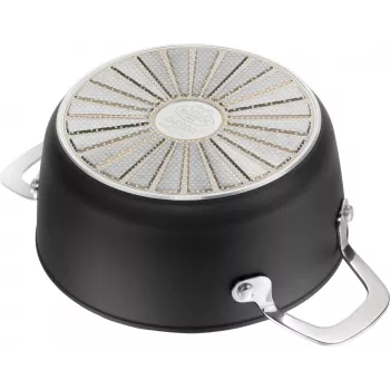 BALLARINI Alba Topf mit Deckel Titanium 2,7 L ALBG2LD.20D