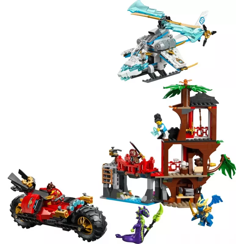 LEGO NINJAGO 71857 Ninja-Fahrzeug-Baumhaus-Schlacht
