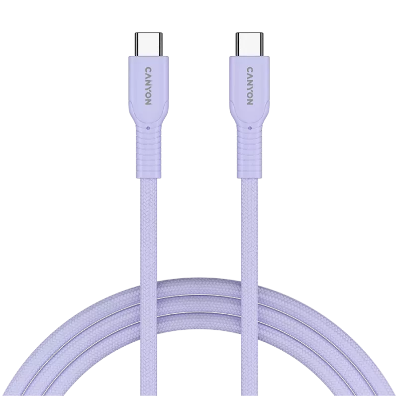 CANYON Kabel OnWire 60CL C-C 60W COLOR Geflochten 1m Lila