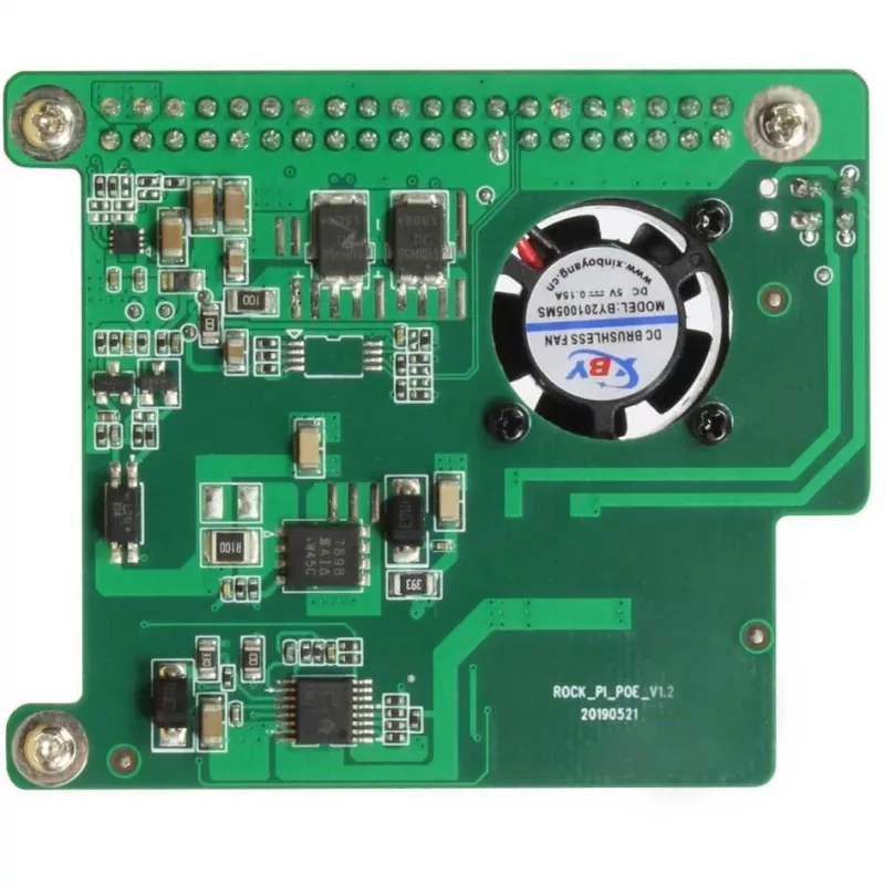 PoE Hat ALLNET für Radxa Rock 3A 802.3at — Power-over-Ethernet-Zubehör