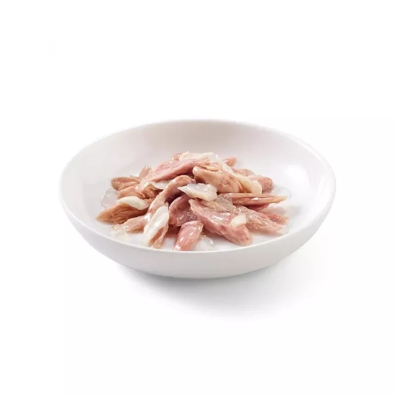 Nassfutter für Katzen Schesir Single Dish Thunfisch mit Wolfsbarsch 50 g Beutel