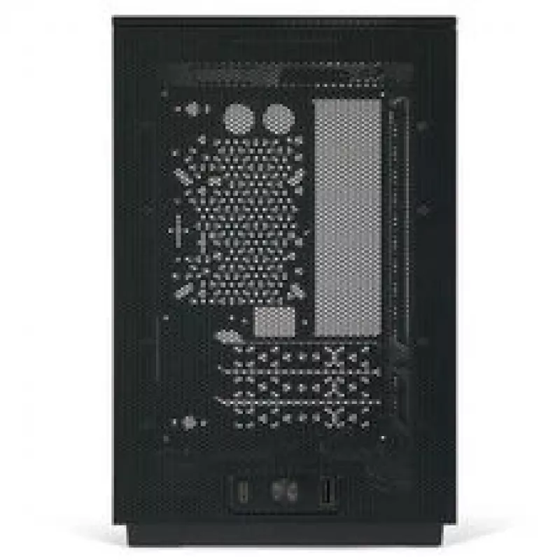 Mini ITX/ATX PC-Gehäuse ssupd Meshroom D (CS-MRD-BK-1) — kompaktes schwarzes Gehäuse mit Mesh-Panels