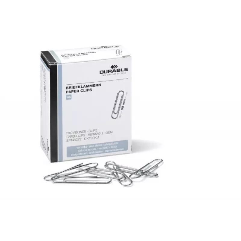 Büroklammer Durable 122425 Metall 100 Stück