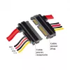 SATA-Kabel DeLOCK 83803 0,3m SATA 22-polig Schwarz Rot Gelb