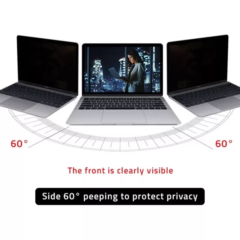 Qoltec Filtro Privacy GDPR per MacBook Air 13 6 Magnetico Protezione Occhi (13.60, 16:9), Pellicola Protettiva per Notebook