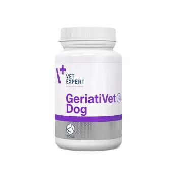 Nahrungsergänzungsmittel VETEXPERT GeriatiVet Dog 45 Kapseln — für ältere Hunde, Tablettenform, für alle Rassen geeignet, frei von Konservierungsstoffen und Gluten