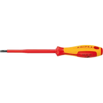 Knipex VDE VDE Schlitz-Schraubendreher Klingenbreite: 5,5 mm Klingenlänge: 125 mm DIN EN 60900 (98 20 55)