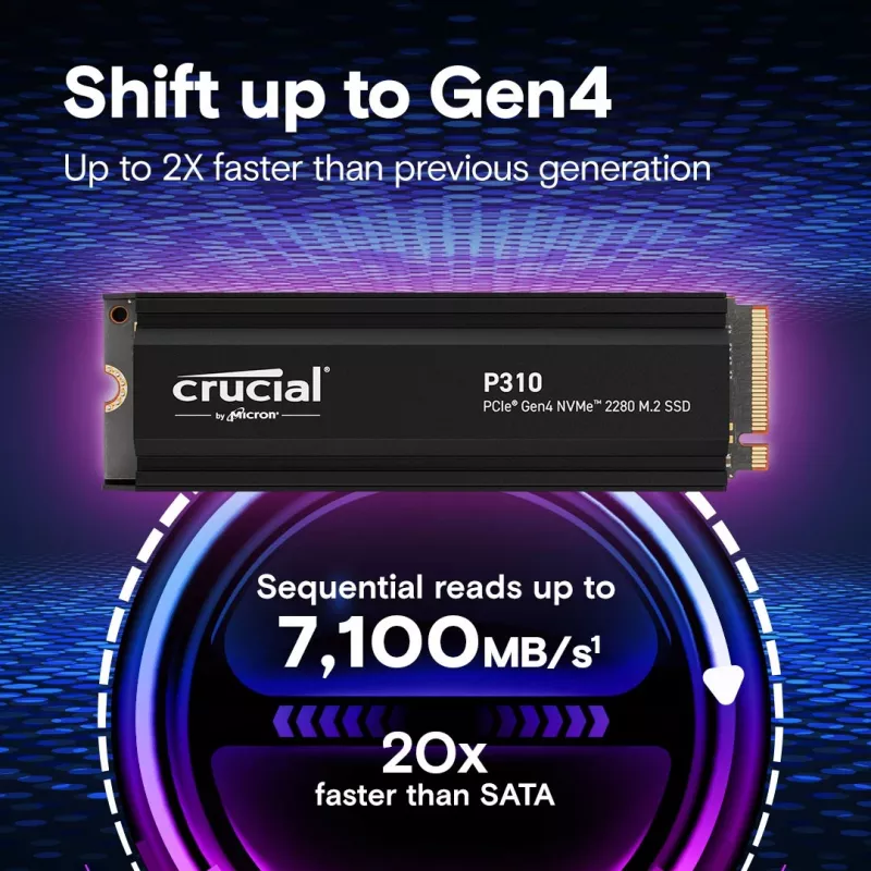 SSD-Laufwerk Crucial 1 TB M.2 PCI Express 4.0 NVMe P310