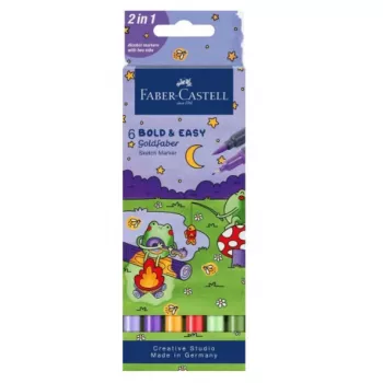 Marker-Set Faber‑Castell 164814 — 6‑teiliges mehrfarbiges Marker-Set, deutsche Herkunft