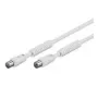 Wentronic 50722 Koaxialkabel Weiß