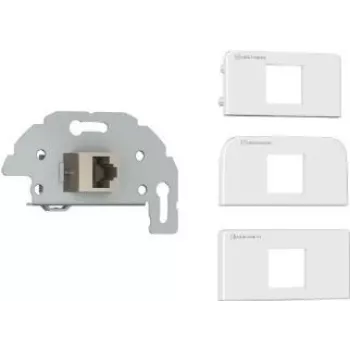 Kindermann 7456-423 Cat-6/6A (RJ45) Anschlussdose Sch./Klemmt., w/RAL 9010 (7456000423)