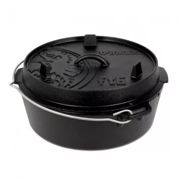 Dutch Oven Petromax ft6-t 5,5 L Schwarz Gusseisen