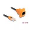 DeLOCK Netzwerkkabel 90804 0,3 m Cat5e U/UTP RJ-45 Schwarz Orange