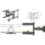 LOGILINK BP0115 TV Wall mount 43-90inch tilt +3-15 swievel +-60 428mm