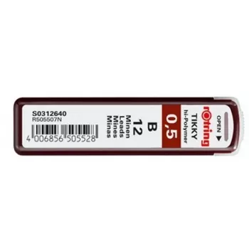 Minenerst Rotring Polymer-Minen B 0,5 mm S0312640