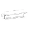 Maclean MC-904 2-in-1 Wand- oder TV-Rückseiten-Ablageregal, max. 2 kg