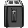 Elektrischer Toaster, schwarz, 220-240V, 50-60Hz, 780-930W, 2 Schlitze, 3 Modi, 7 Bräunungsstufen