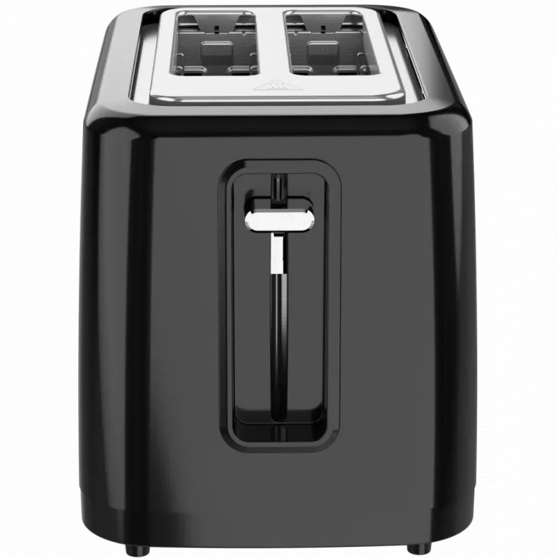 Elektrischer Toaster, schwarz, 220-240V, 50-60Hz, 780-930W, 2 Schlitze, 3 Modi, 7 Bräunungsstufen