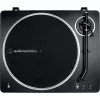 AT-LP70XBTBS, Plattenspieler Schwarz/Silber, integrierter Phono-Vorverstärker, Bluetooth, vollautomatisch, Riemenantrieb