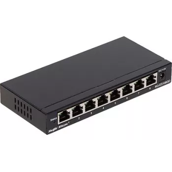 Ruijie Networks RG-ES108GD Netzwerk-Switch Unmanaged Gigabit Ethernet (10/100/1000) Schwarz