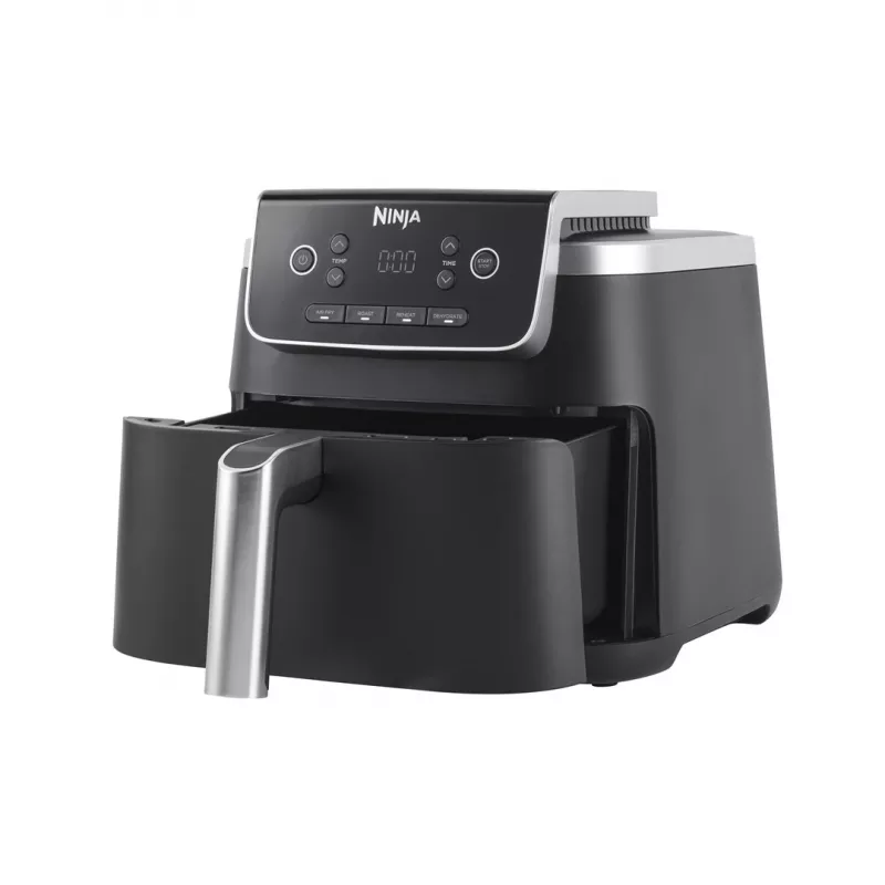 Heißluftfritteuse Ninja AF140EU Single 4,7 L 1750 W Schwarz, 4 Programme, LCD, Knusperplatte