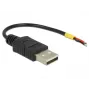 USB-Kabel DeLOCK 85250 USB 2.0 0,1 m Schwarz