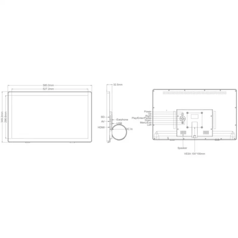 Braun DigiFrame 240 Business Line 60,96cm (24,0 Zoll)