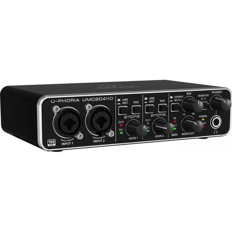 Behringer UMC204HD ergänzende Musikausrüstung