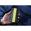 Smartphone-Hülle man and wood für iPhone X/XS – dandy blau schwarz, schützende Hartschale