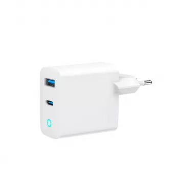 Gembird TA-UC-PDQC65L-W-01 Ladegerät für Mobilgeräte Universal Weiß AC Schnellladen Indoor