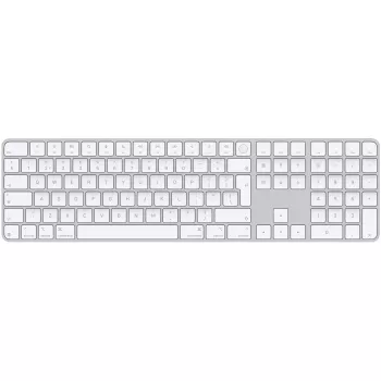 APPLE Magic Tastatur mit Touch ID und Ziffernblock für Mac-Modelle mit Apple Silicon – Niederländisch – Weiße Tasten