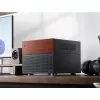 Jonsbo N4 Microtower Gehäuse Schwarz Robustes Stahl Kompaktes PC-Gehäuse