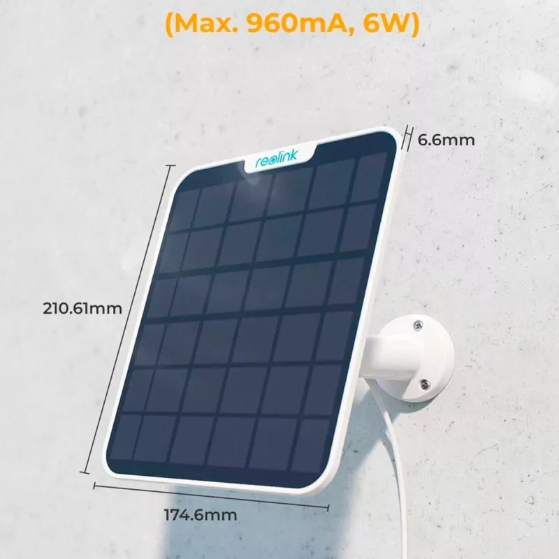 Reolink Solar Panel 2 Batteriebetriebene Kamera 6W USB Type-C IP65