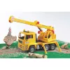 Kran-LKW BRUDER MAN BR-02754, ABS-Konstruktion, gelb, für Kinder ab 4 Jahren (ohne Licht- und Soundmodul)