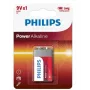 Einwegbatterie Philips Power Alkaline Battery 6LR61P1B/10