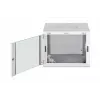 Wandmontierbarer 19-Zoll-Rackschrank DIGITUS Dynamic-N DN-37106 — 9U, 600x600 mm, IP20, Schlüsselschloss