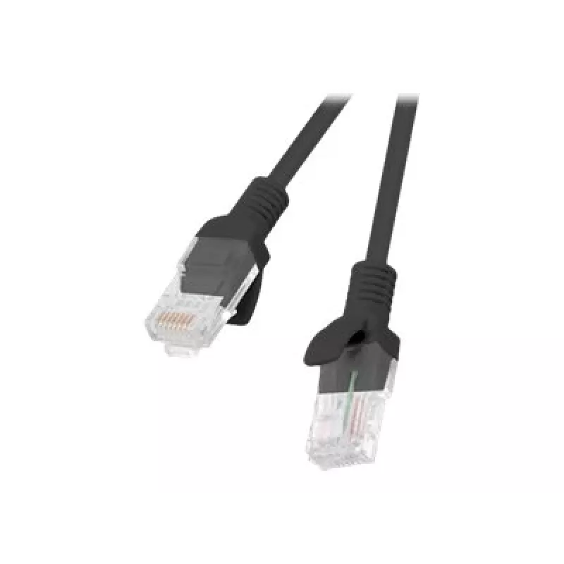 Netzwerkkabel LANBERG PCU5-10CC-0500-BK Cat5e U/UTP RJ-45 — 5 m, schwarz, CCA-Leiter