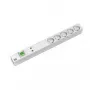 Steckdosenleiste Bachmann 333.840 19 Zoll 1HE — 5 × UTE-Steckdosen, 1 × Schalter
