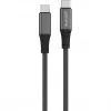 4smarts PremiumCord - USB-Kabel - USB-C (M) auf USB-C (M) - USB 2.0 - 20 V - 5 A - 1,5 m - USB-Stromversorgung (100 W) - Schwarz