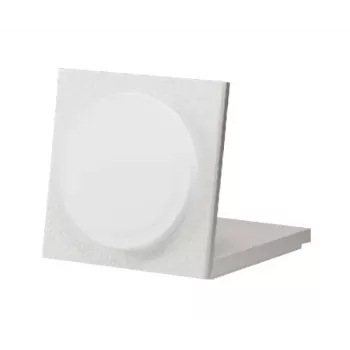 Wireless Charger native union Rise Solo Qi2 Wireless Charger Sandstone Indoor USB Smartphone kompatibel hellgrau