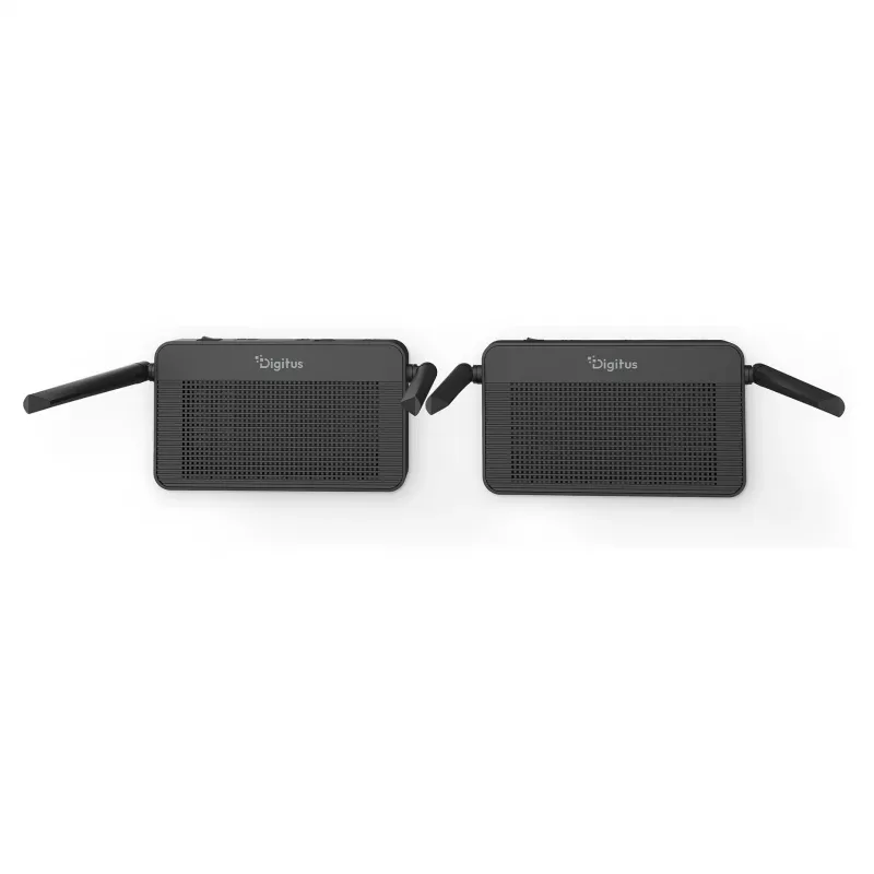 Kabelloses HDMI-KVM-Extender-Set DIGITUS DS-55360 – Sender & Empfänger, kabellos, 100 m, 4K/60 Hz, HDMI, USB-A/USB-C