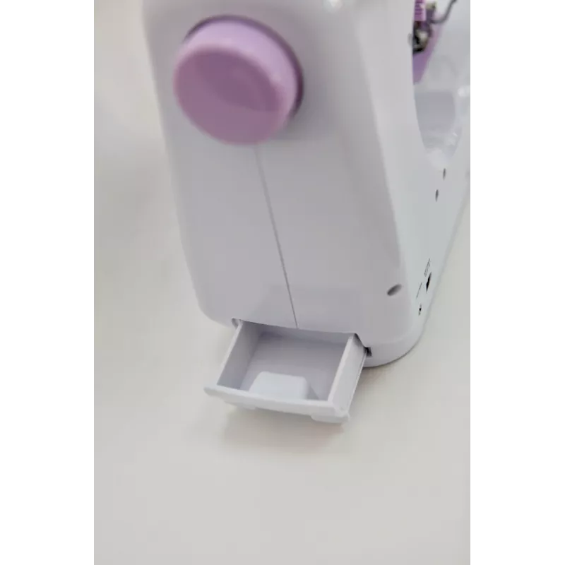 Halbautomatische Nähmaschine Łucznik Mini — Elektrisch, 3 Stichmuster, 4-Stufen-Knopfloch, Freiarm