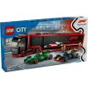 LEGO CITY 60445 F1 - Truck mit RB20 & AMR24 F1-Autos