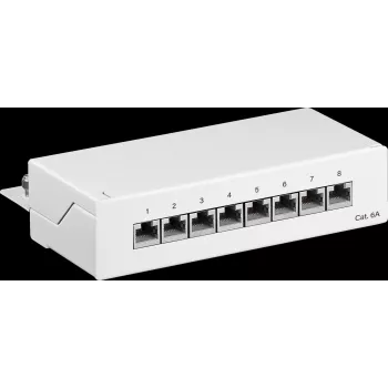 Goobay 62067 - RJ45 - Cat6a - 22/26 - Weiß - Rack-Einbau - 1U (62067)