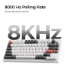 Mechanische Tastatur Keychron Q1 Ultra 8K — 75% Layout, USB + RF Wireless + Bluetooth, RGB, Schwarz